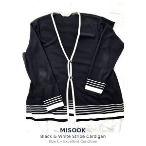 Misook Black Knit Top